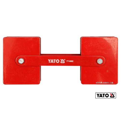 Струбцина магнітна для регулювання кута зварки YATO :  2 x 22,5 кг, 85х65х22 мм [6]