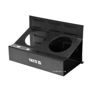 Полиця магнітна YATO з 2 велими і 5 малими отворами, 215 x 120 x 130 мм [10]