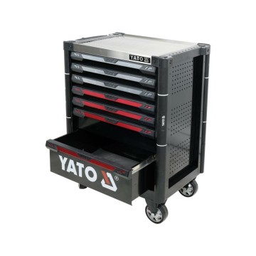 Шафа-візок для інструментів YATO з 7 шуфлядами, 977x 725x 480 мм, 2 ключі, 4 колеса з гальмами