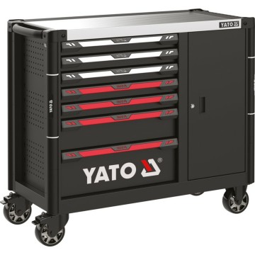 Шафа-візок для інструментів YATO з 7 шуфлядами і додатк. скринькою, 1100х 990х 480 мм [1]