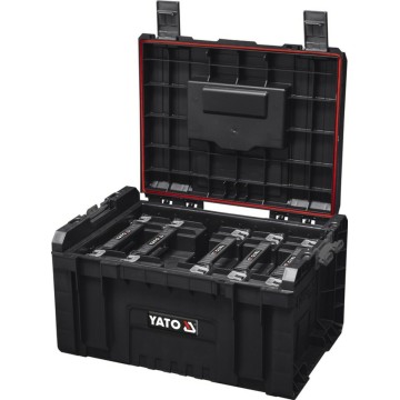Ящик з 5 секціями для органайзерів YATO 240х 450х 320 мм, 23В для складаних модулів S12, S1 [1]