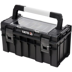 Ящик для інструментів YATO, з органайзером з 5 комірками, 450х260х240 мм, пластиковий корпус [1]