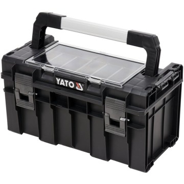 Ящик для інструментів YATO, з органайзером з 5 комірками, 450х260х240 мм, пластиковий корпус [1]