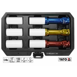Головки торцеві ударні YATO: квадрат- 1/2