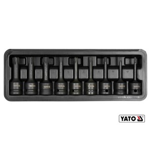 Набір насадок викруткових ударних YATO : RIBE M5-M14.  квадрат 1/2