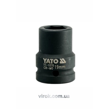 Головка торцева ударна 6-гранна YATO : квадрат 3/4