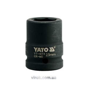 Головка торцева ударна 6-гранна YATO : квадрат 3/4
