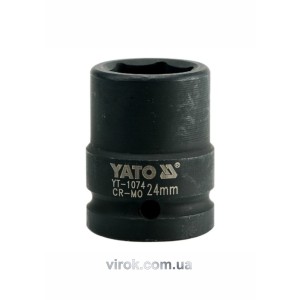 Головка торцева ударна 6-гранна YATO : квадрат 3/4