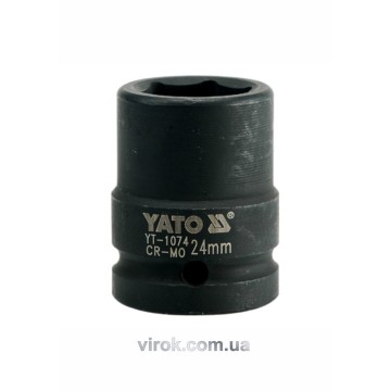 Головка торцева ударна 6-гранна YATO : квадрат 3/4
