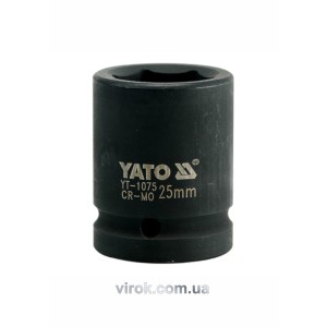 Головка торцева ударна 6-гранна YATO : квадрат 3/4