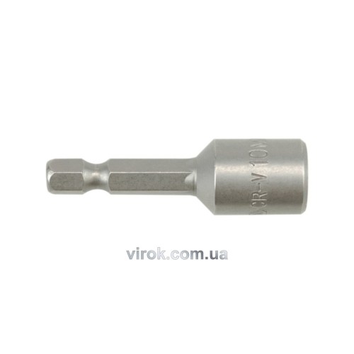 Насадка торцева магнітна 6-гранна YATO : HEX М10 x 48 мм. HEX Ø= 1/4