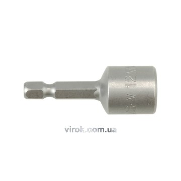 Насадка торцева магнітна 6-гранна YATO : HEX М12 x 48 мм. HEX Ø= 1/4