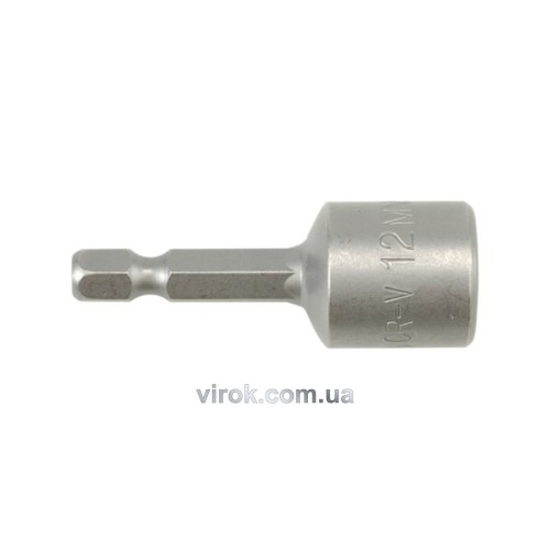 Насадка торцева магнітна 6-гранна YATO : HEX М12 x 48 мм. HEX Ø= 1/4
