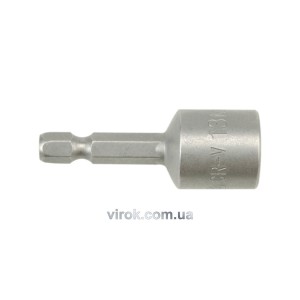 Насадка торцева магнітна 6-гранна YATO : HEX М13 x 48 мм. HEX Ø= 1/4