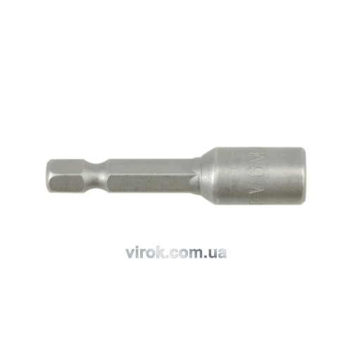 Насадка торцева магнітна 6-гранна YATO : HEX M6 x 48 мм, HEX Ø= 1/4