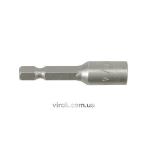 Насадка торцева магнітна 6-гранна YATO : HEX M7 x 48 мм, HEX Ø= 1/4