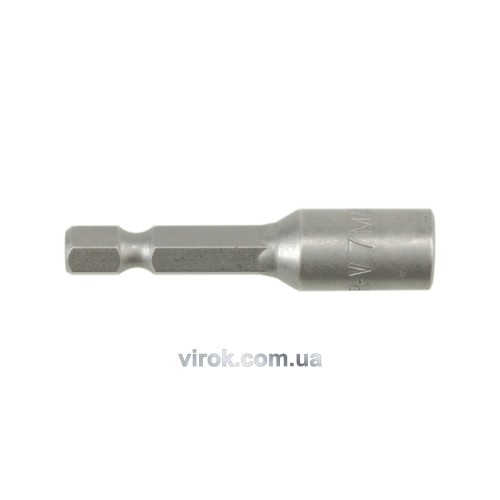 Насадка торцева магнітна 6-гранна YATO : HEX M7 x 48 мм, HEX Ø= 1/4