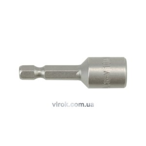 Насадка торцева магнітна 6-гранна YATO : HEX M10 x 48 мм, HEX Ø= 1/4