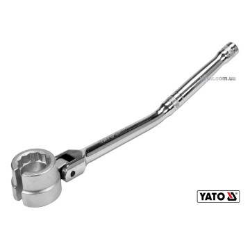 Ключ для лямбда-зонду двосторонній YATO : 6/12 гранний, 22 x 270 мм, Cr-V [6/36]