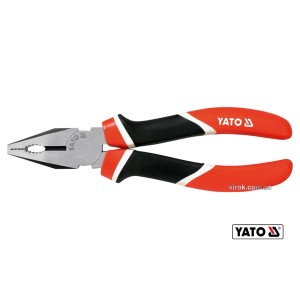 Плоскогубці комбіновані YATO : L= 180 мм. CrV [6/60]