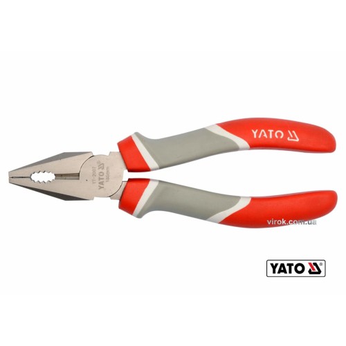 Плоскогубці комбіновані YATO : L= 180 мм [6/60]