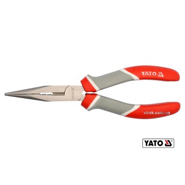 Тонкогубці нікельовані YATO : L= 160 мм [6/60]