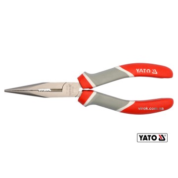 Тонкогубці нікельовані YATO : L= 200 мм [6/60]