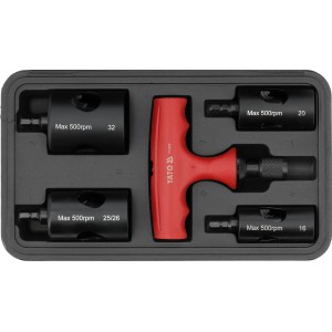 Калібратор фасок для труб YATO PE-RT/Al/PE-RT і PEX-Al-PEX Ø= 16, 20, 25/26, 32 мм з руків'ям [20]