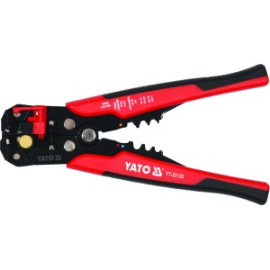 Кліщі для обтискання і зачистки проводів YATO, L=205мм, 0,2-6мм², з наконечниками, 191 елем. [10/20]