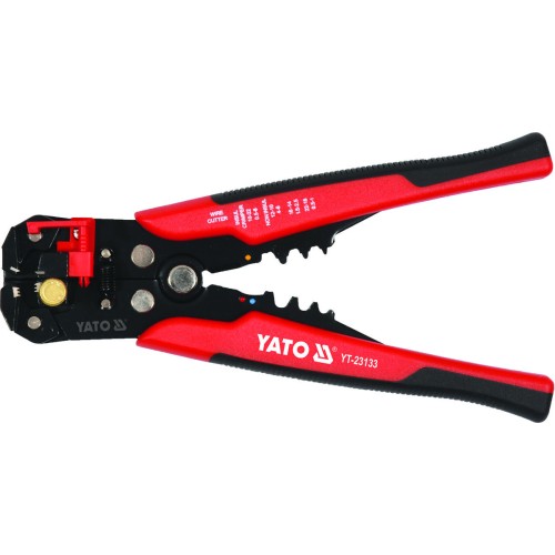 Кліщі для обтискання і зачистки проводів YATO, L=205мм, 0,2-6мм², з наконечниками, 191 елем. [10/20]