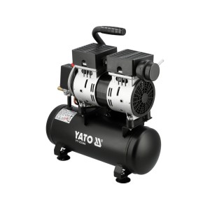 Компресор безоливний мережевий YATO 230 В, 550Вт, тиск ≤ 8Bar,  под. повітря- 107 л/хв, ресивер- 6 л
