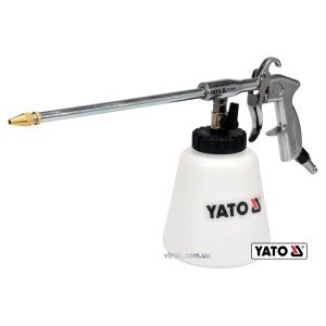 Пістолет пневматичний для утворення піни YATO : бак- 1 л, сопло- 220 мм, 113 л/хв, 0.62 МПа [10]