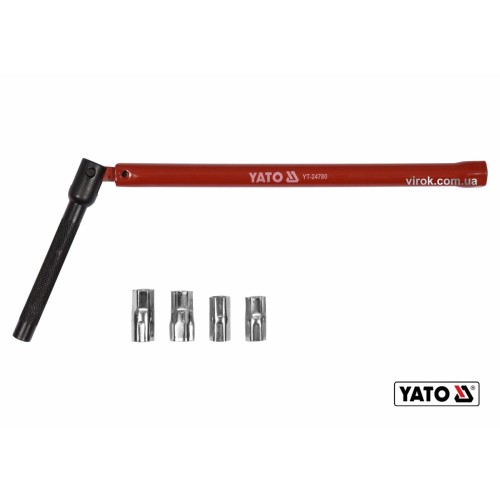 Ключ для монтажу сантехн. арматури на шарнірі YATO : HEX 13 мм, 8-12 мм, зі сталі [20/40]