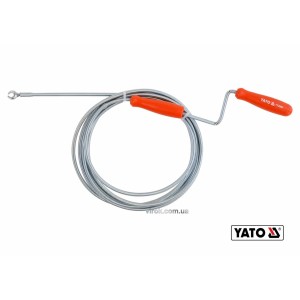 Трос для очищення каналізаційних труб YATO : Ø= 5 мм, l= 3 м [20/40]