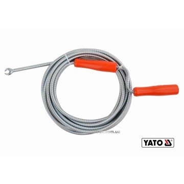 Трос для очищення каналізаційних труб YATO : Ø= 9 мм, l= 5 м [10]
