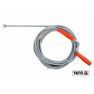 Трос для очищення каналізаційних труб YATO : Ø= 9 мм, l= 10 м [6/216]