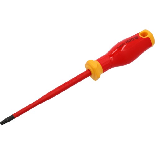 Викрутка з шліцом TORX діелектрична ізольована YATO: T25х 125/ 223 мм, оголений шліц- 17 мм [12]