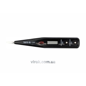 Індикатор напруги YATO контрольний цифровий 12-250 V LCD [20/500]