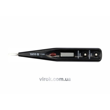 Індикатор напруги YATO контрольний цифровий 12-250 V LCD [20/500]