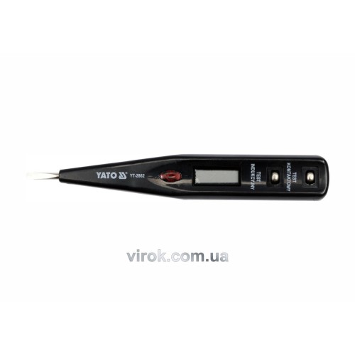 Індикатор напруги YATO контрольний цифровий 12-250 V LCD [20/500]
