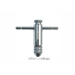 Вороток для мітчиків з тріщаткою YATO : M5-M12, L= 100 мм [20/80]