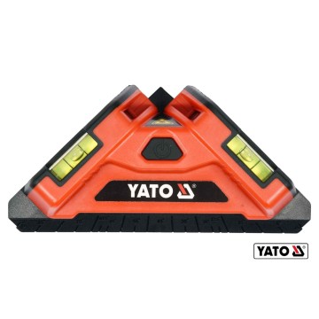Рівень лазерний для укладання плитки YATO: діап.- 10м,+/-1мм, кут-90°, 2 лазера, 2 капсули, 2xAA [4]