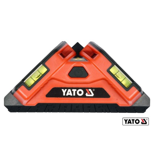Рівень лазерний для укладання плитки YATO: діап.- 10м,+/-1мм, кут-90°, 2 лазера, 2 капсули, 2xAA [4]