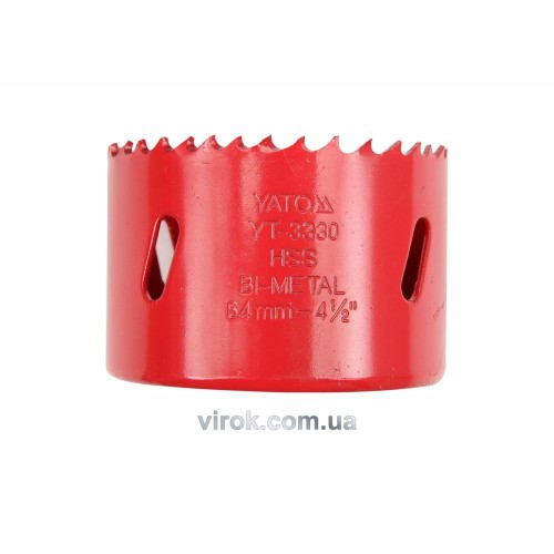 Пила кільцева BI-METAL YATO : HSS M3, Ø= 67 мм [25/50]