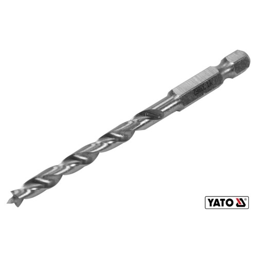 Свердло по дереву YATO : Ø5 x 85/50 мм, хвостовик- HEX 1/4
