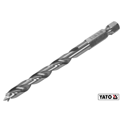 Свердло по дереву YATO : Ø6 x 90/55 мм, хвостовик- HEX 1/4