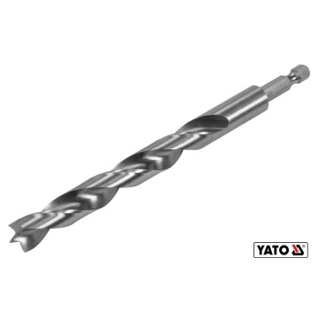 Свердло по дереву YATO : Ø12 x 100/60 мм, хвостовик- HEX 1/4