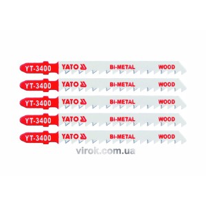 Полотно для електролобзика YATO BI-METAL (дерево) , 6TPI , l=100м, набір 5пр. [50/250]