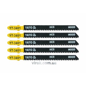 Полотно для електролобзика (дерево-пластик) YATO : L= 100 мм. [50/250]