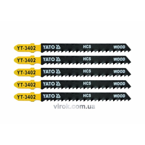Полотно для електролобзика (дерево) YATO : 8TPI, L= 100 мм. Уп. 5 Шт. [50/250]